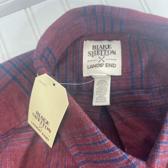 NWT Blake Shelton Land's End Flannel XXL - Picture 6 of 10